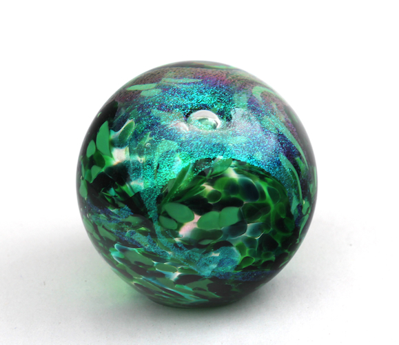 Click to view detail for DB-1051 Paperweight Green Dichroic $75